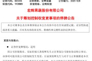 阜宁明日停牌！又一A股，筹划控制权变更